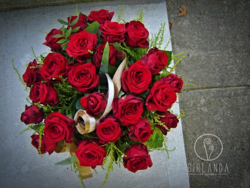 Bukiet 25 czerwonych róż w ofercie kwiaciarni online Białystok
